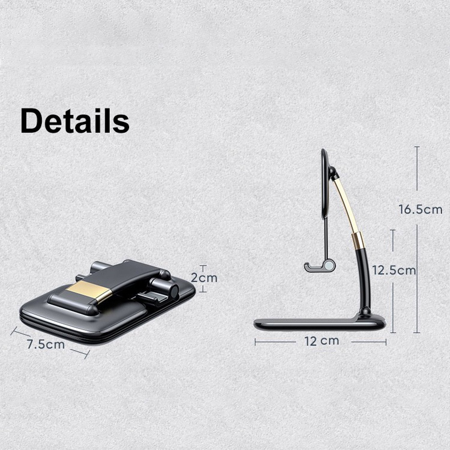 Phone Holder for Table, Foldable Universal Mobile Stand for Desk Phone Holder for Table, Foldable Universal Mobile Stand for Desk